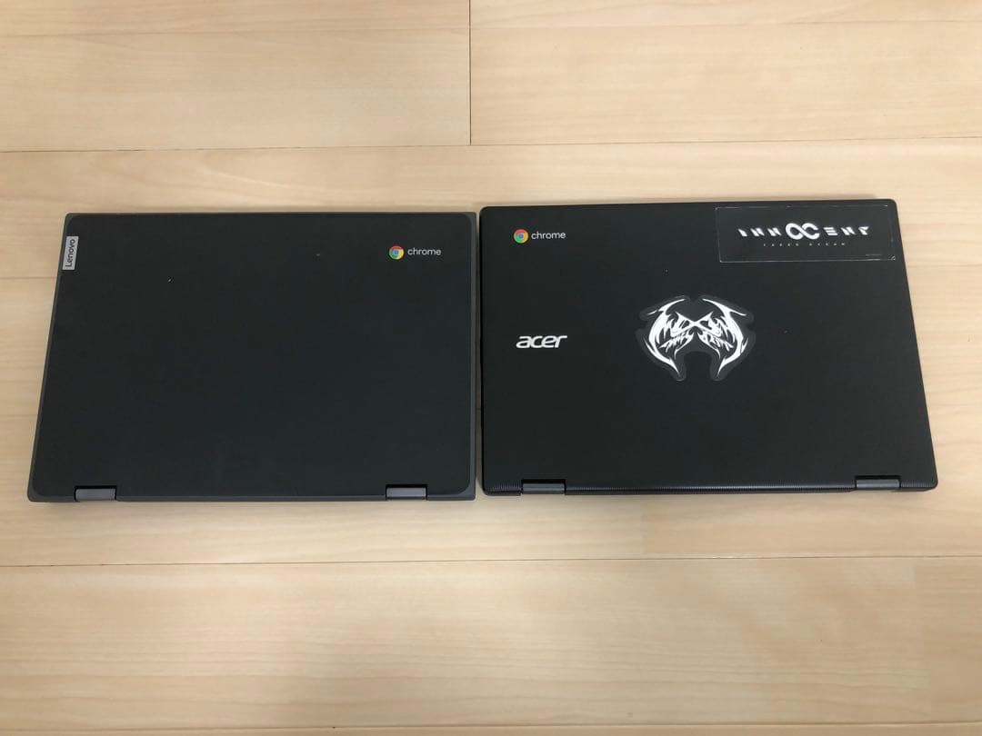 Chromebook 2台セット　lenovo acer