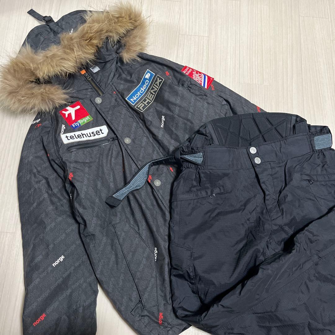 PHENIX フェニックス　スノーボードウェア　上下セット　ワッペン　M