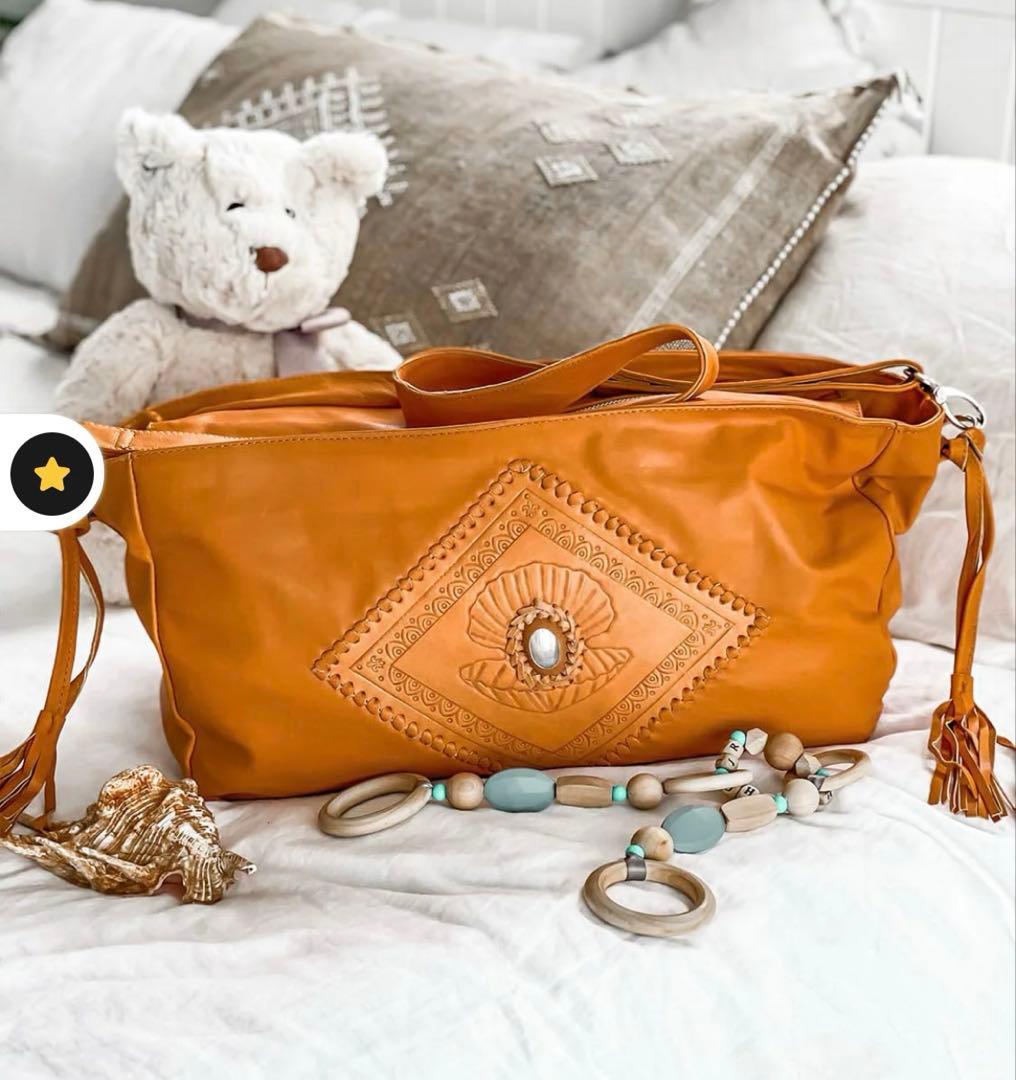 MAHIYA sla Pearl Leather Baby Bag 新品未使用