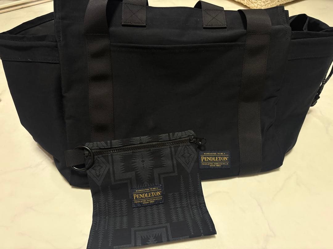 PENDLETON コラボ　ブラック トートバッグ マザーズバッグ ペンドルトン