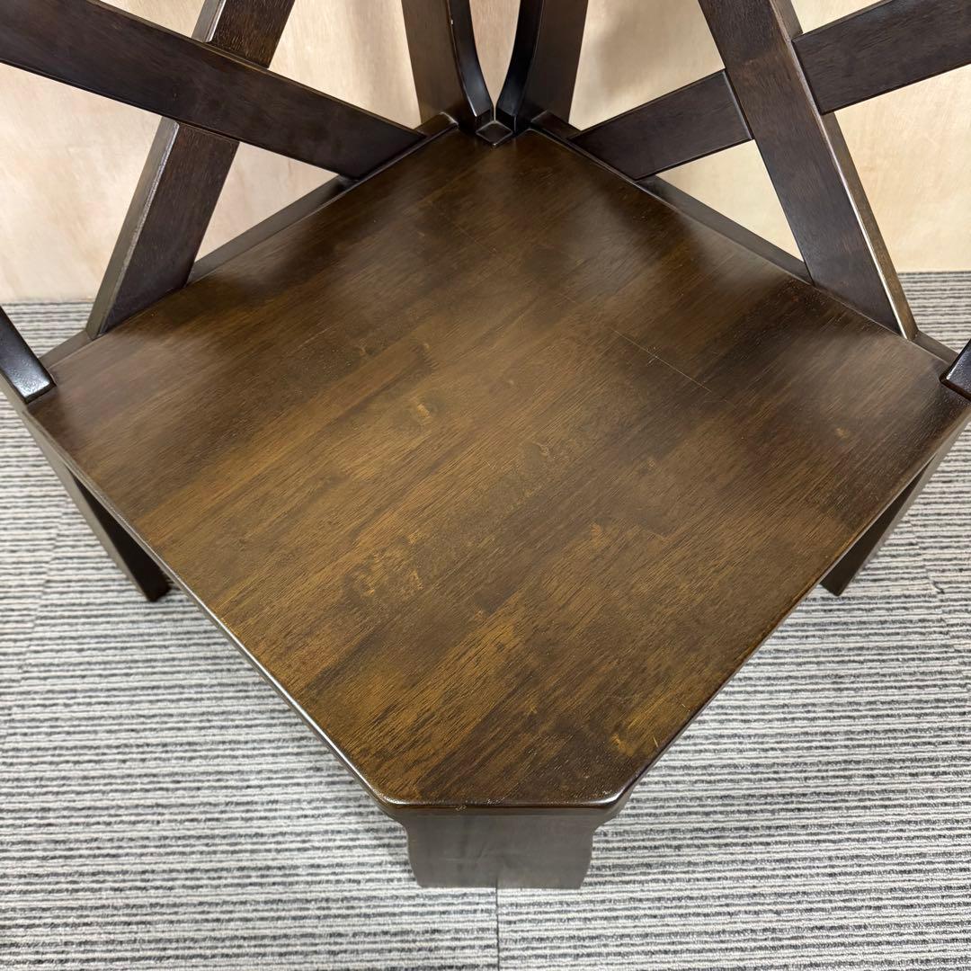 カリモク ルスティック コーナーベンチチェア たのメル便 引き取り値引き有り