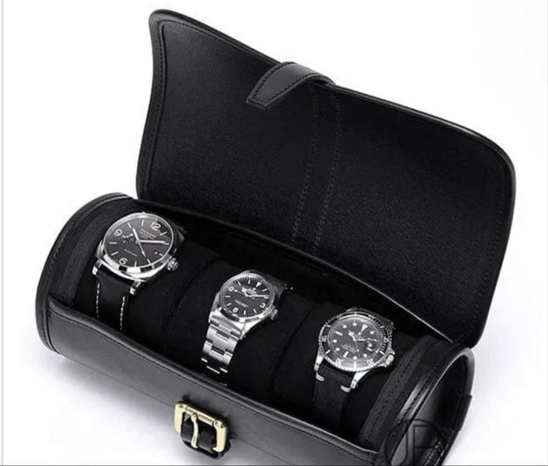 【新品】時計ケース ブラック3本用