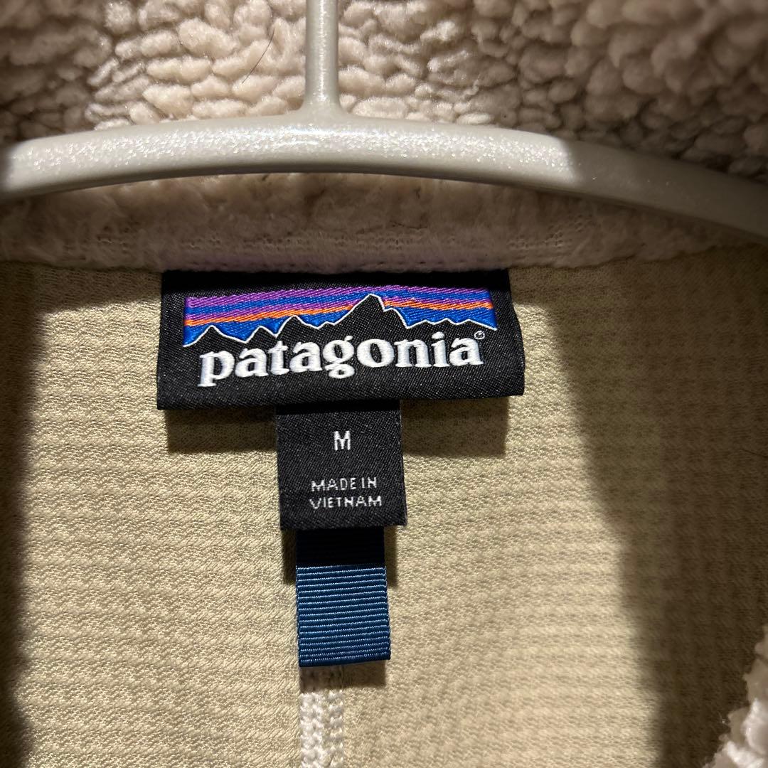 タナボタ様用patagonia レトロXベスト アイボリー/ネイビー　サイズM