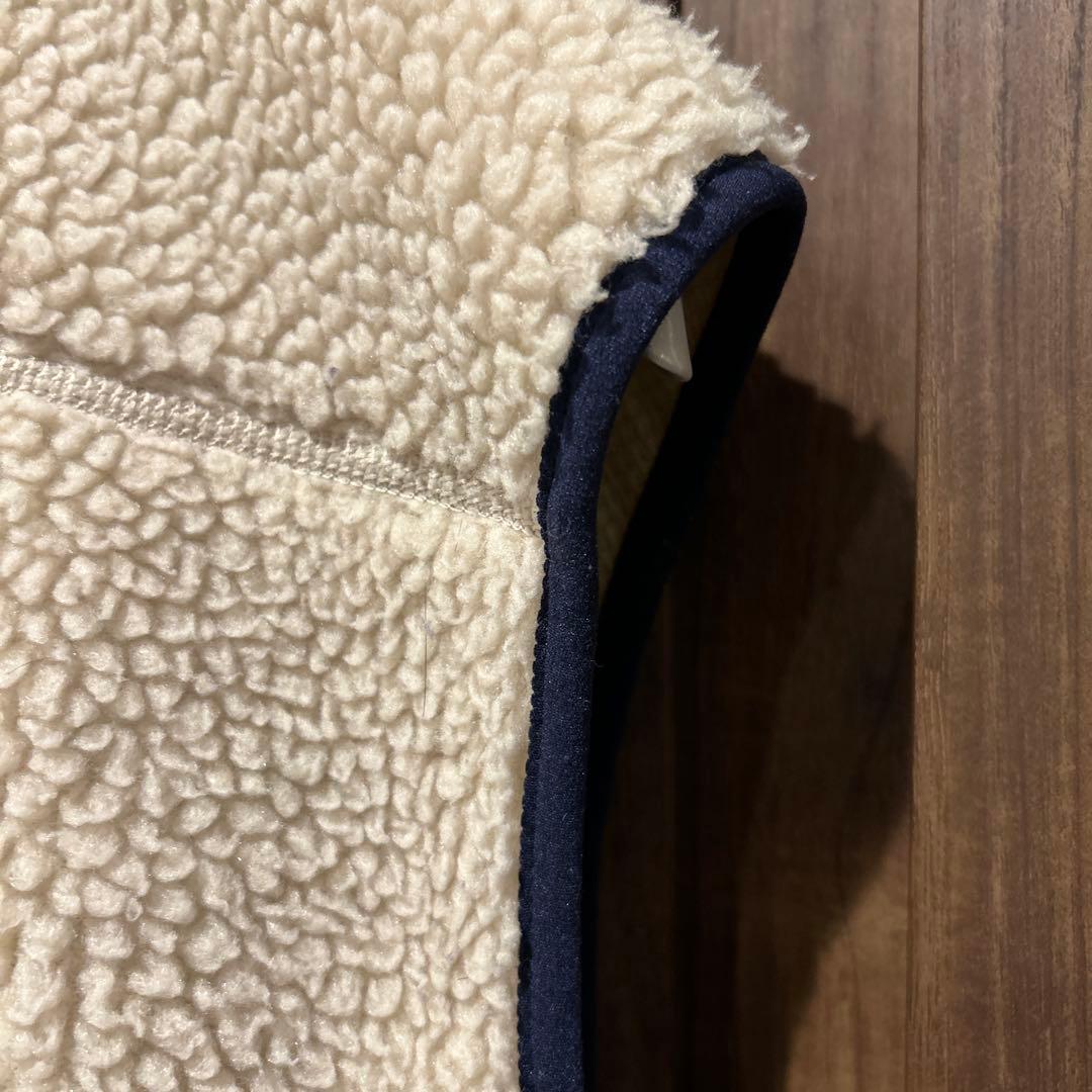 タナボタ様用patagonia レトロXベスト アイボリー/ネイビー　サイズM