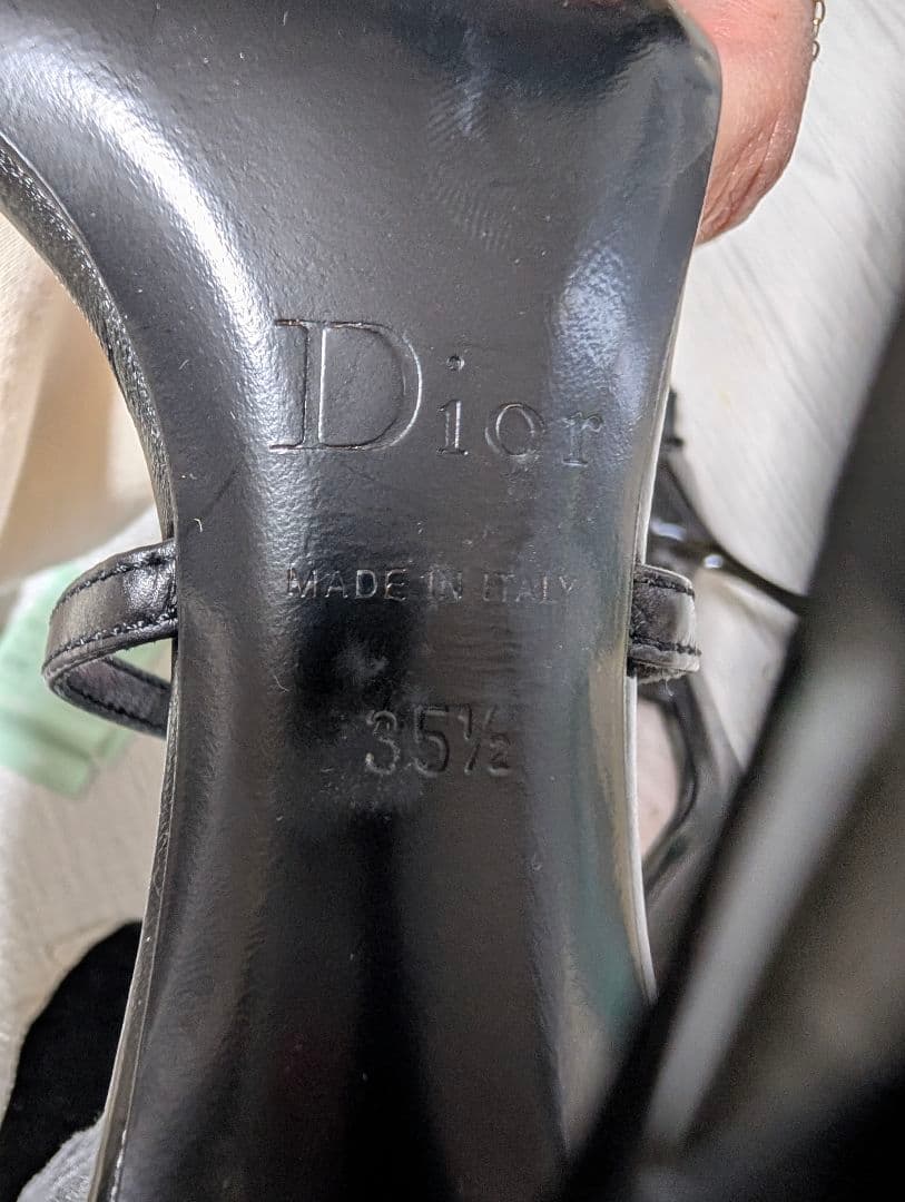 Dior リボン付きハイヒール 35.5