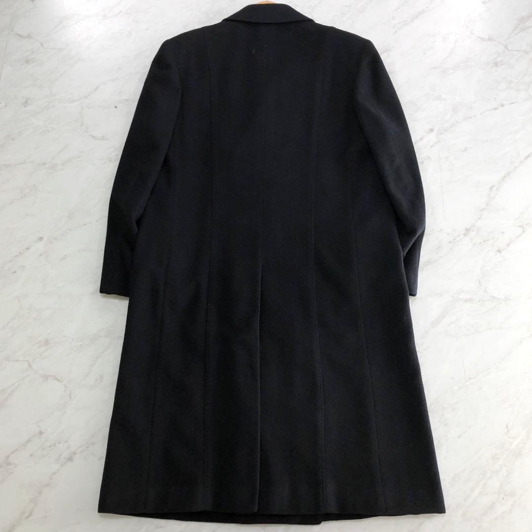 美品✨ZILLI ジリー カシミヤ100% ダブルチェスターコート 黒 M