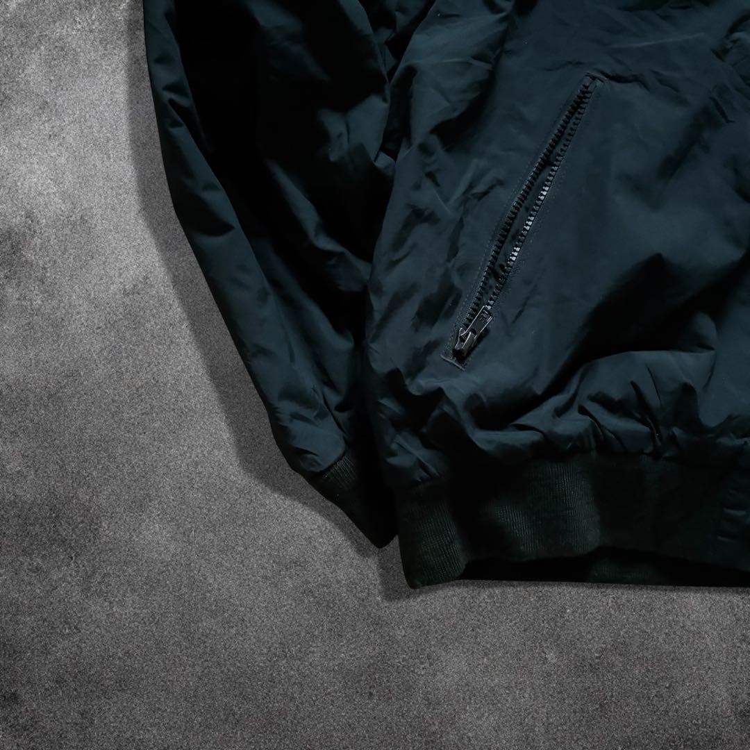 00s L.L.Beanウォームアップジャケットダークグリーン裏地フリースO78