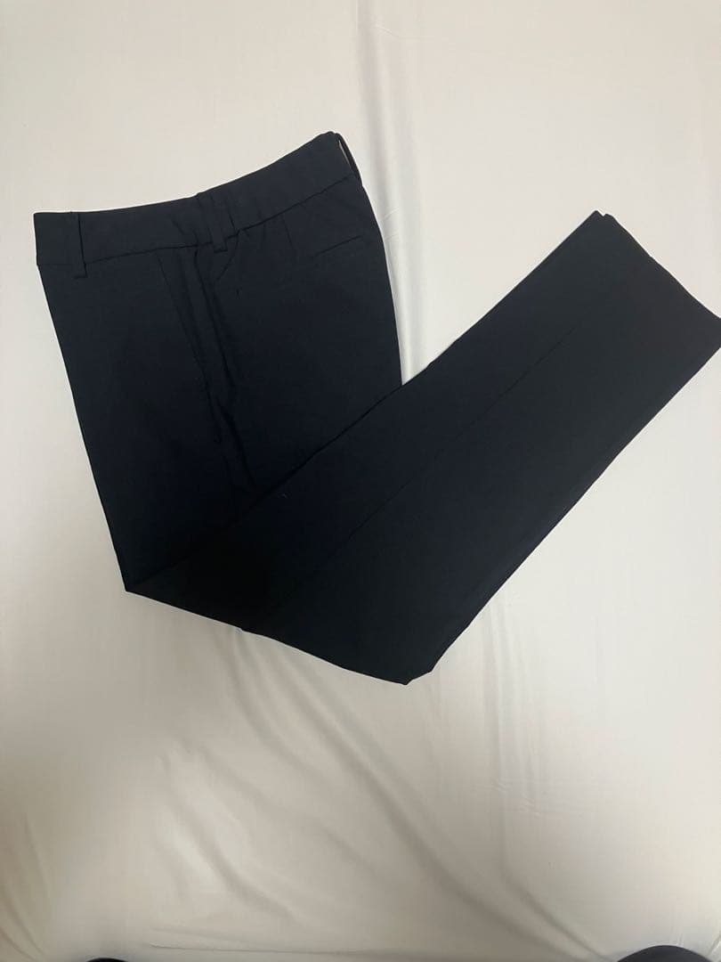 【美品】PLST ブラッシュドバックパンツスーツ上下 ブラック　ウォームリザーブ