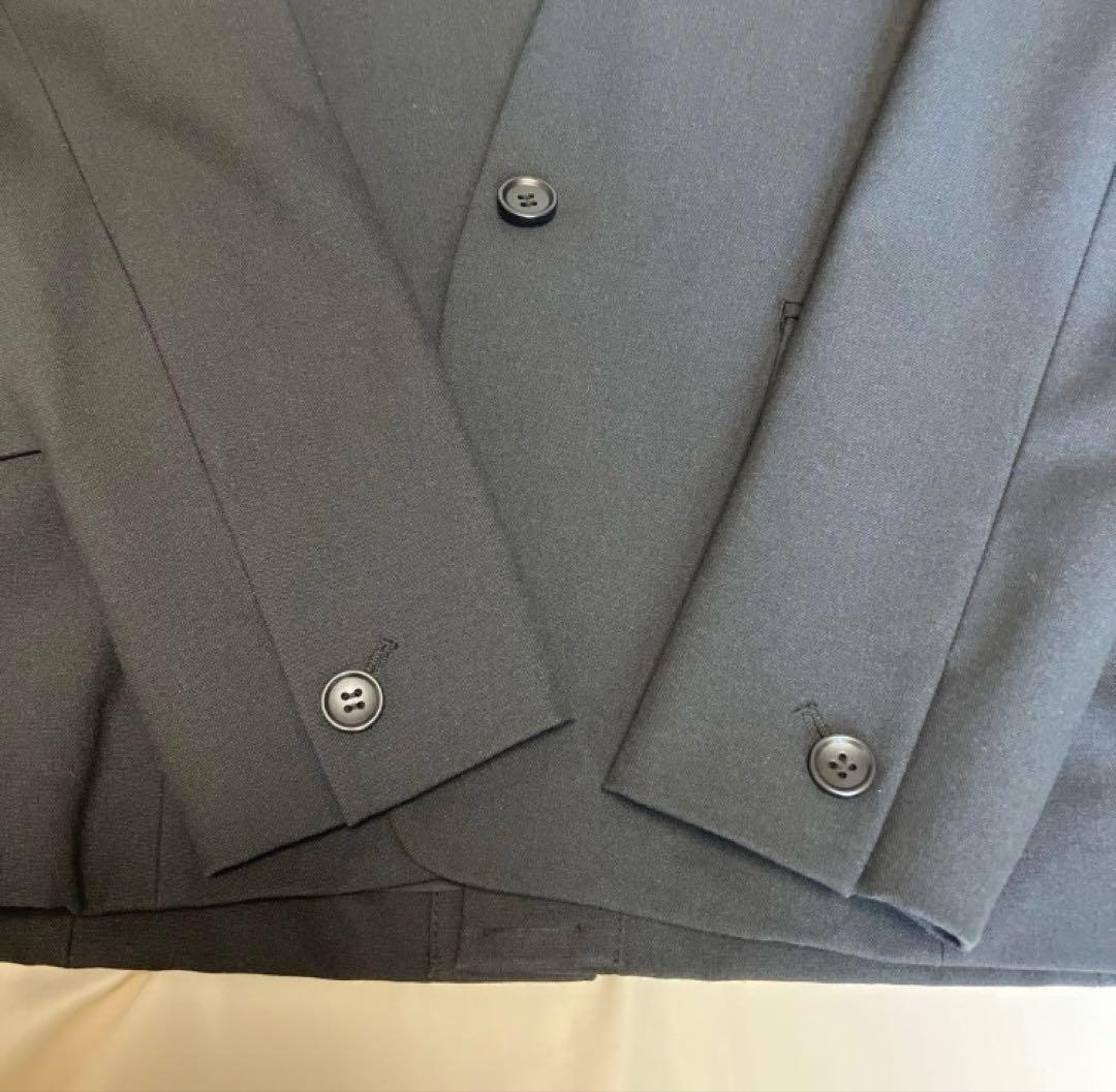 【美品】PLST ブラッシュドバックパンツスーツ上下 ブラック　ウォームリザーブ