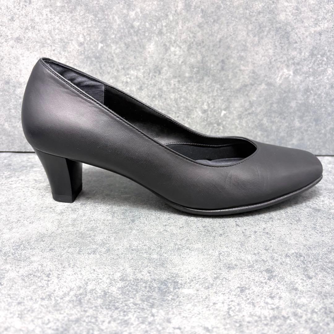 極美品✨pedala スクエアトゥ パンプス WP651R ブラック 24cm