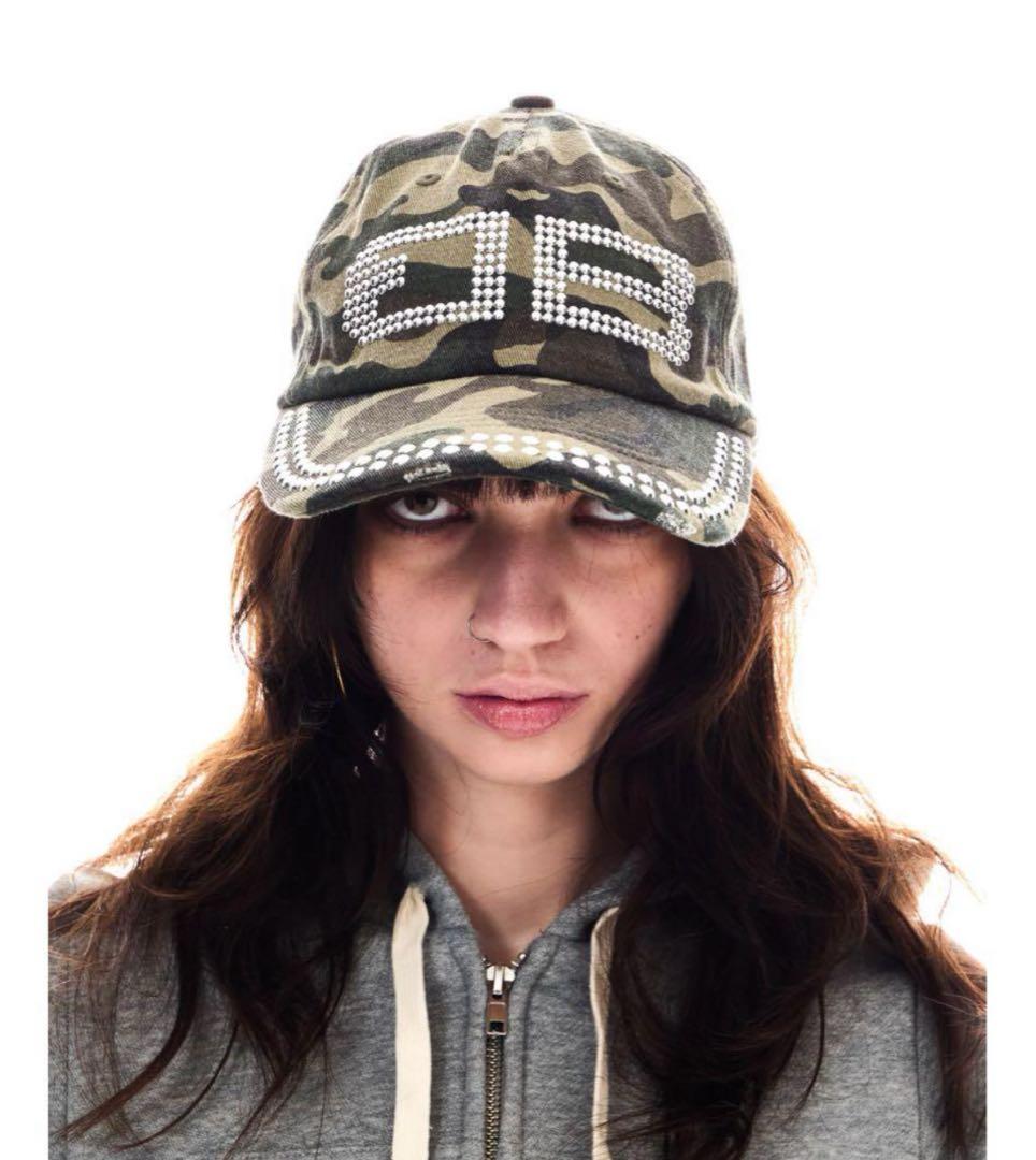 帽子 BD STUDS DAMAGE CAP