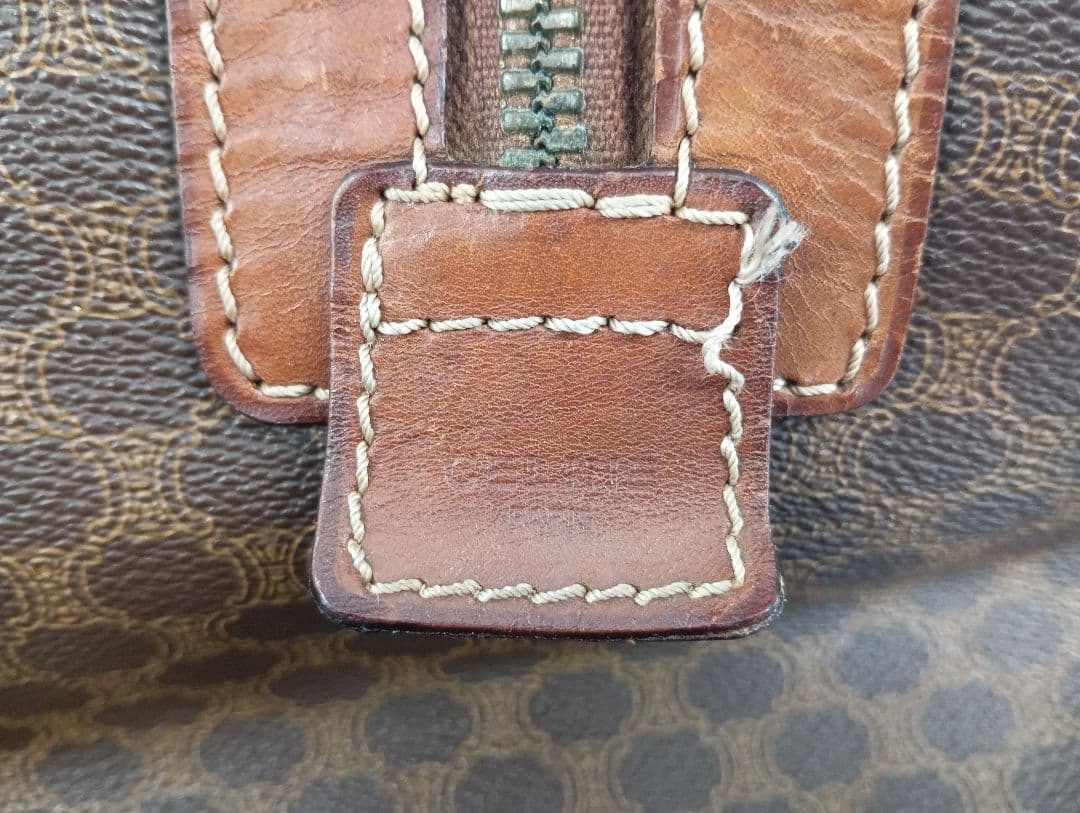 APL05 セリーヌ マカダム ボストンバッグ ゴールド金具 トリオンフ