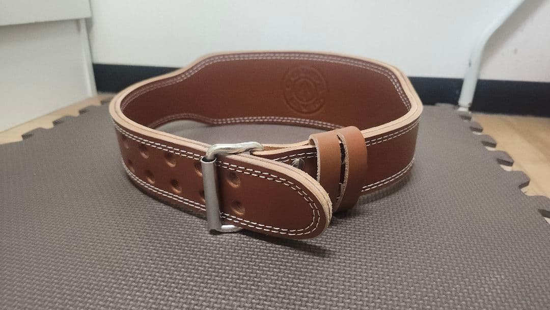 GOLD'S GYM レザー トレーニングベルト　サイズM