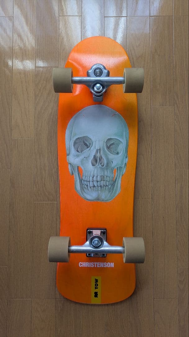 CHRISTENSON スカルデザイン サーフスケートボード YOW