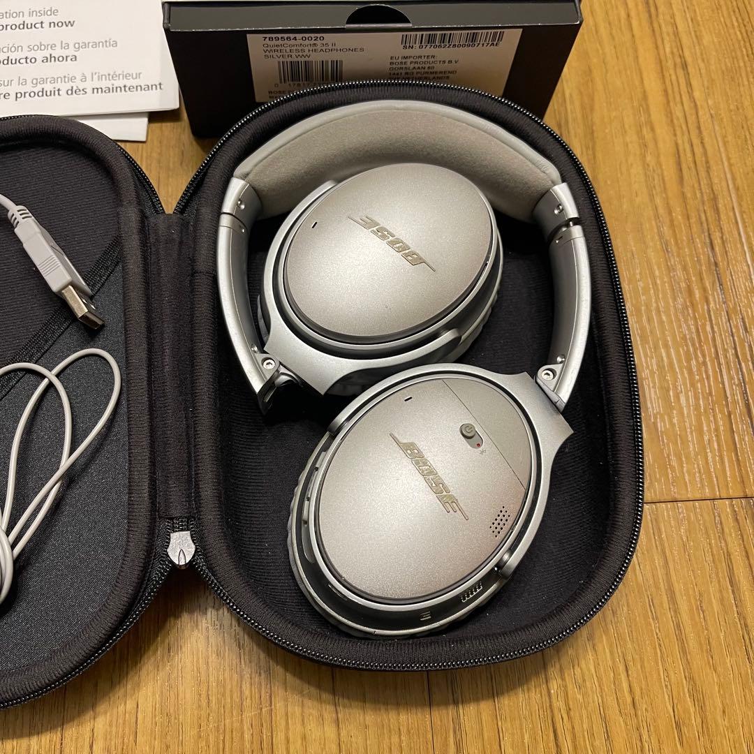 良品！BOSE QUIETCOMFORT35 ll シルバー ヘッドホン