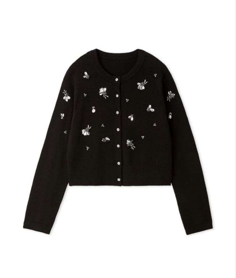 CELFORD ペタルビジューカーディガン