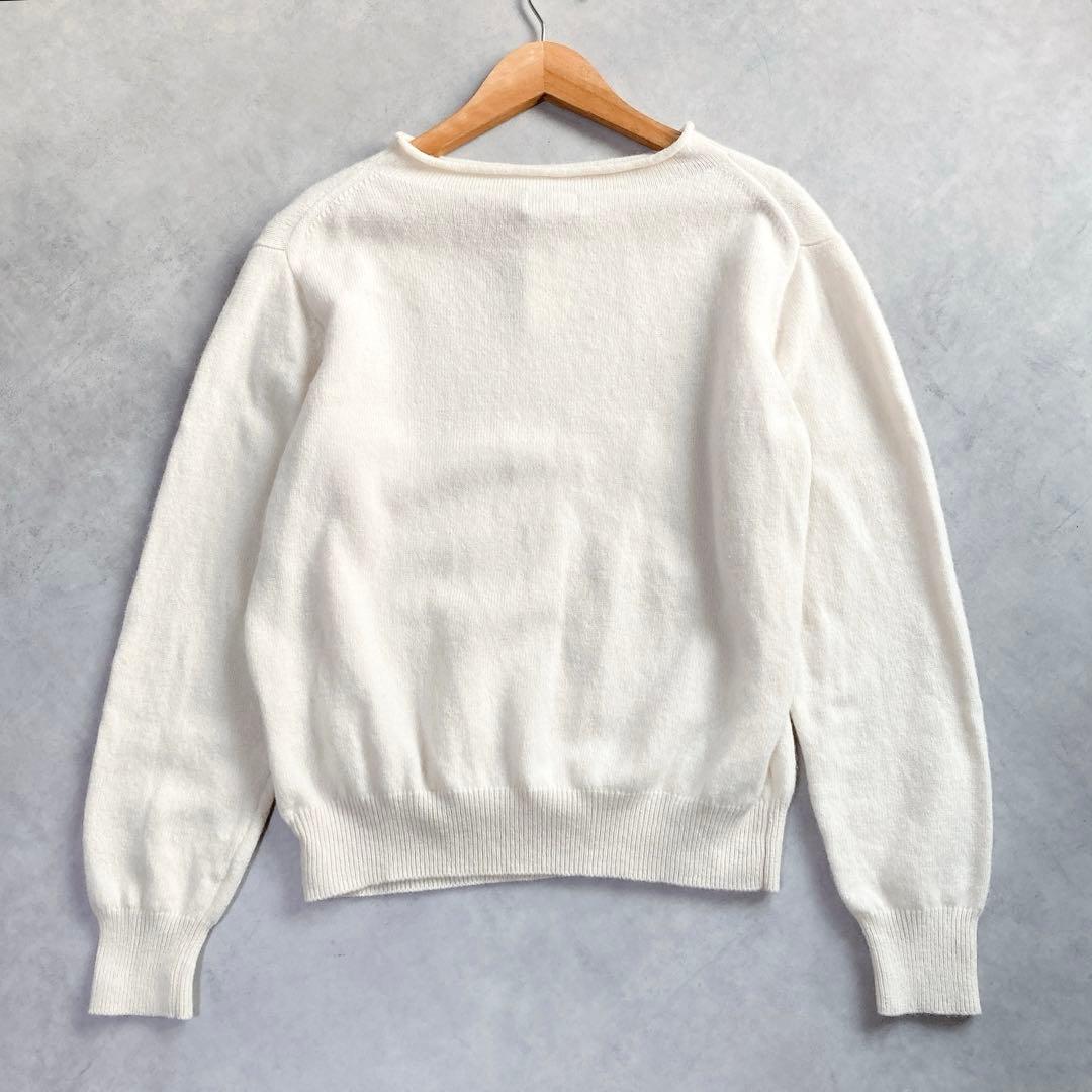 美品 マーガレットハウエル ニットセーター カシミヤ ウール ホワイト系 M