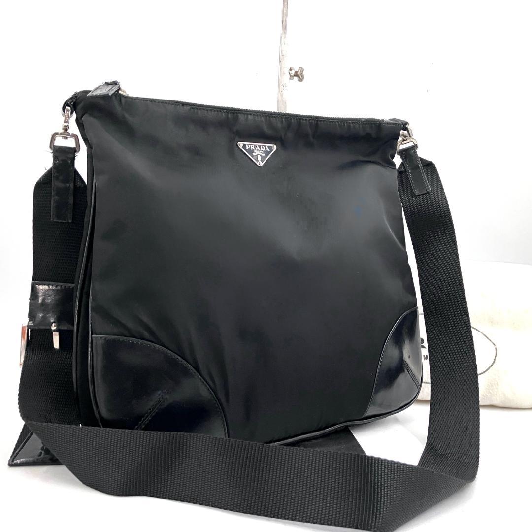 プラダ 3121 ナイロン ショルダーバッグ カーフ　サコッシュ ⭕️Gカード有