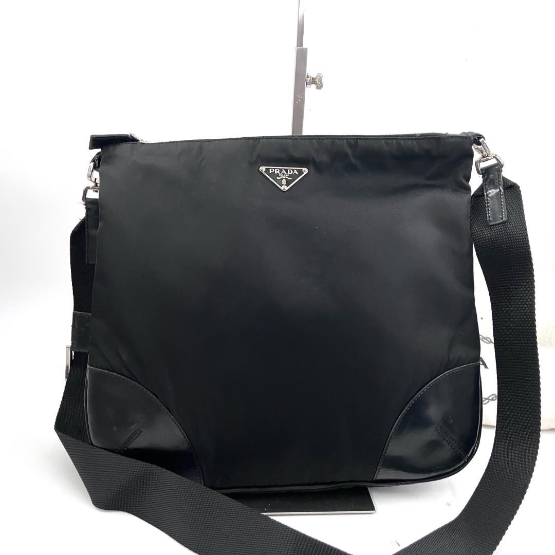 プラダ 3121 ナイロン ショルダーバッグ カーフ　サコッシュ ⭕️Gカード有