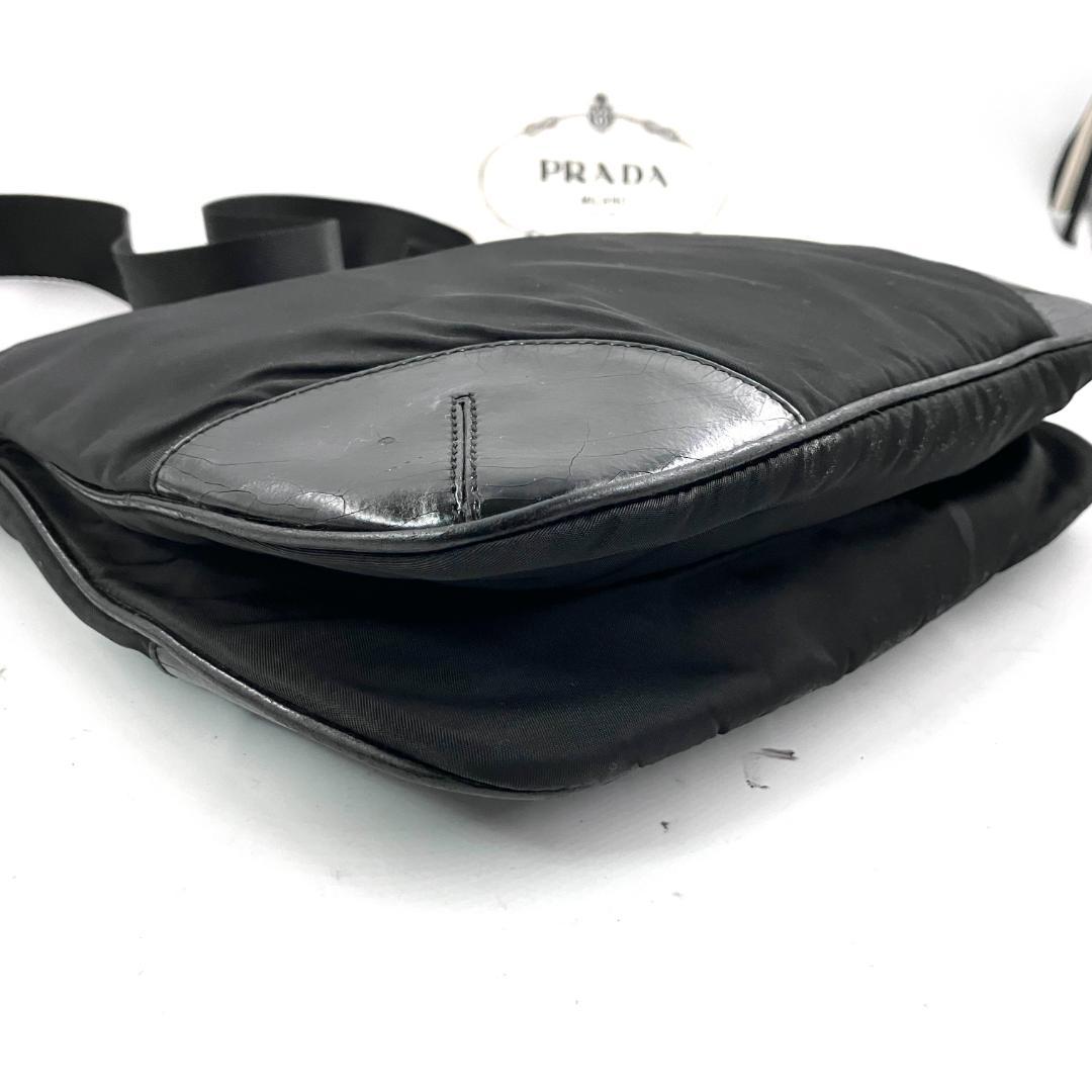 プラダ 3121 ナイロン ショルダーバッグ カーフ　サコッシュ ⭕️Gカード有