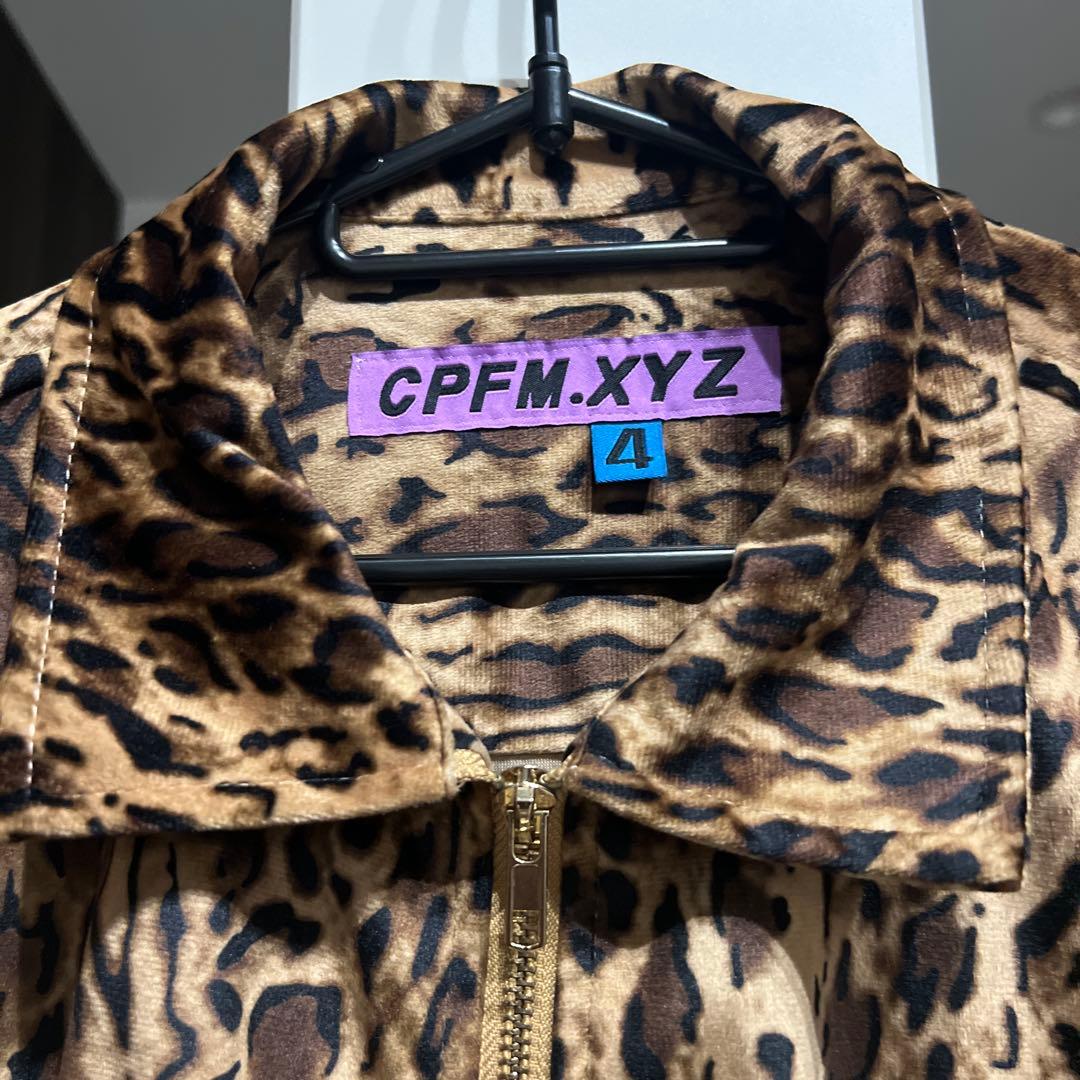CPFM.XYZ ヒョウ柄ジップアップシャツ サイズ4
