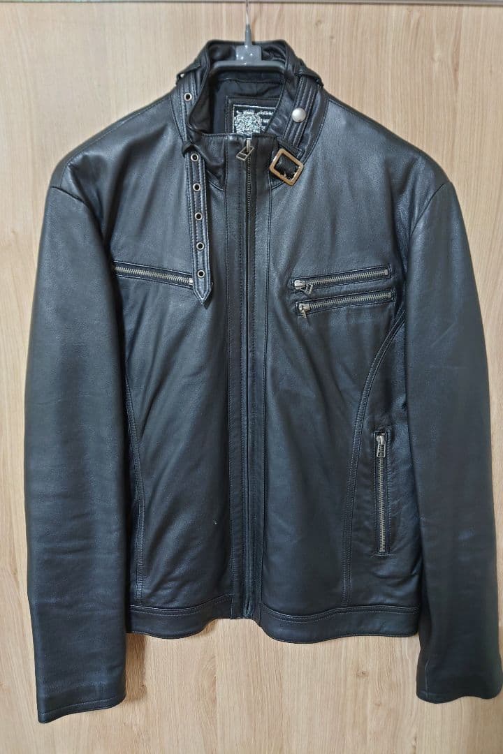ブラックレザー■ライダースジャケット