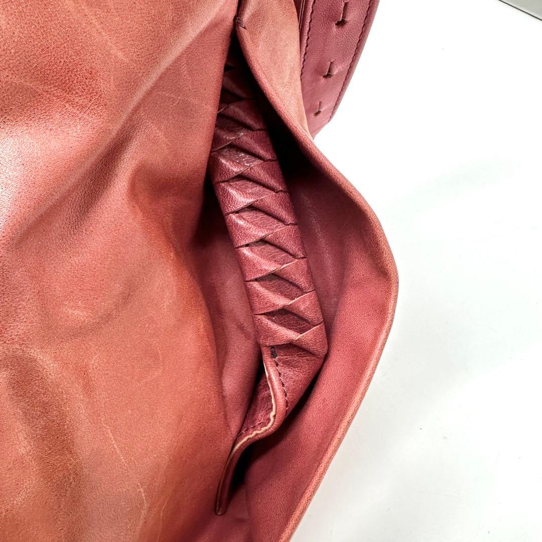 コーネリアンタウラス ショルダーバッグ G金具 レザー バーガンディ