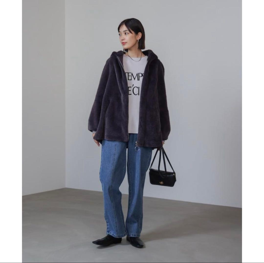 ブージュルード◆フェイクファーコート