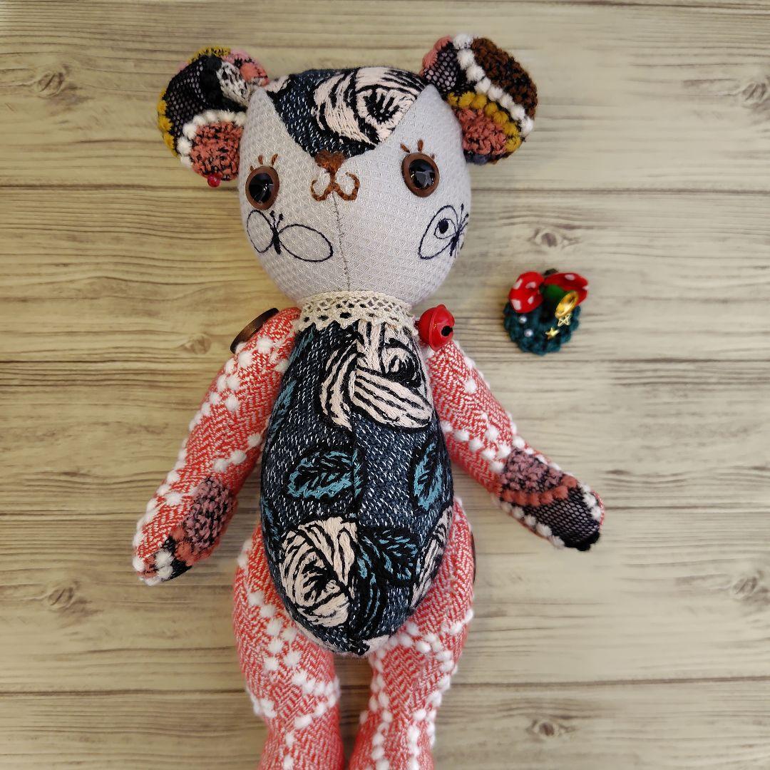 ミナペルホネン＊ハンドメイド＊ぬいぐるみ＊テディベア＊70