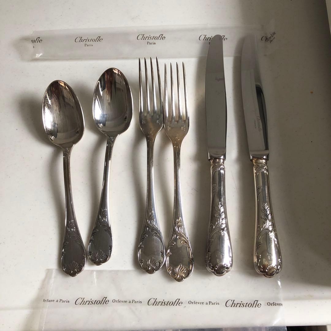 クリストフル　マルリースプーンフォークナイフセット