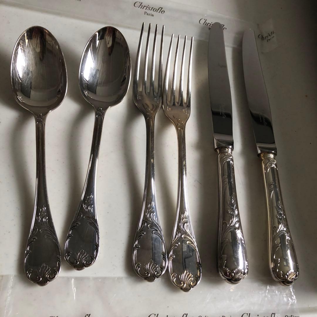 クリストフル　マルリースプーンフォークナイフセット