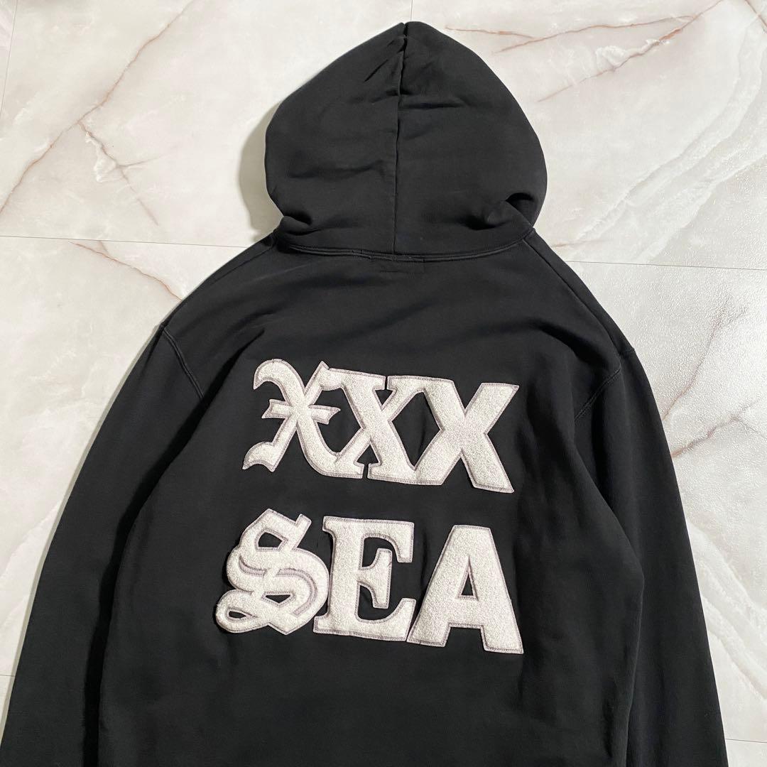 A18400 美品 ウィンダンシー×ゴッドセレクションXXX コラボフーディ L