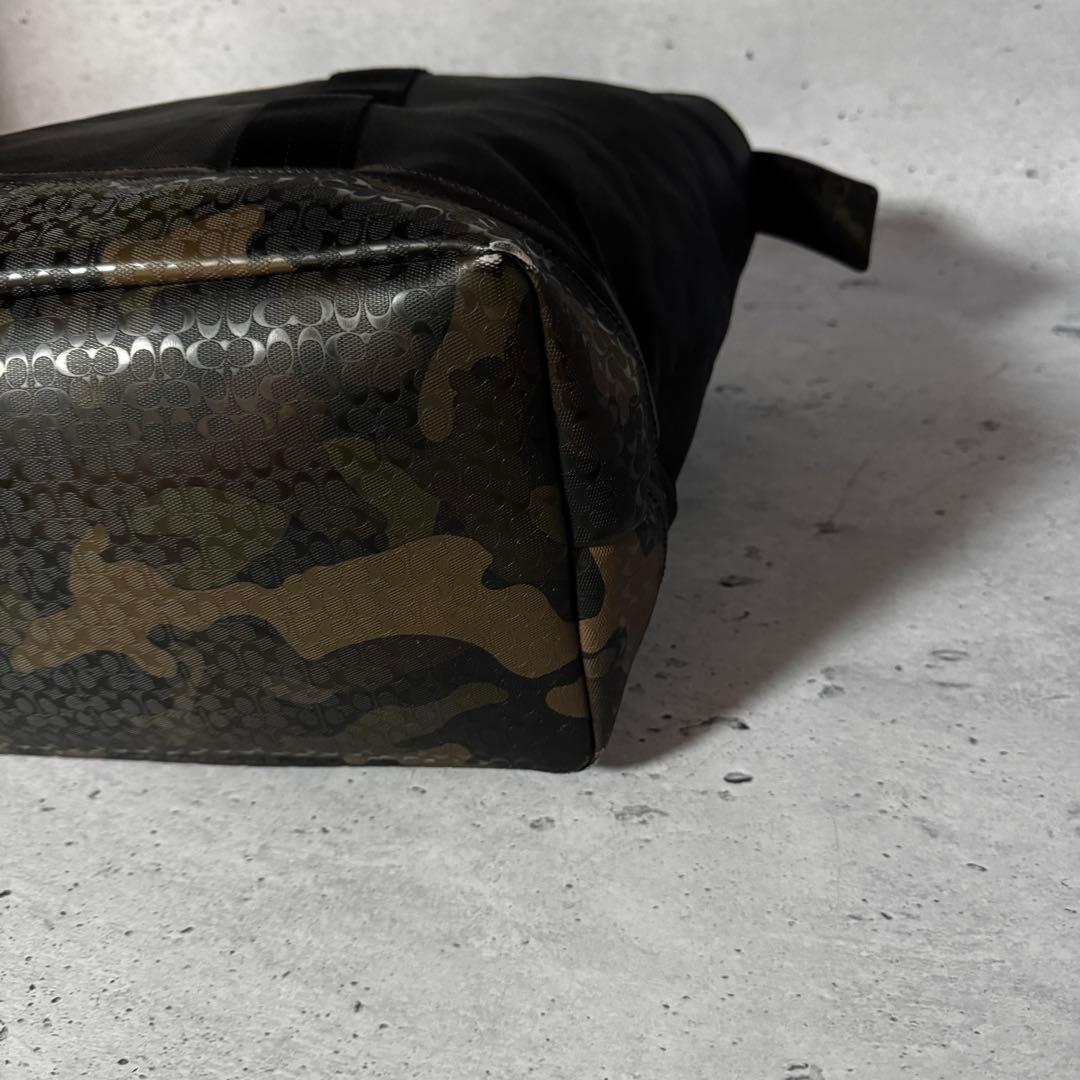 COACH トートバッグ　迷彩カモ　ウィークエンド