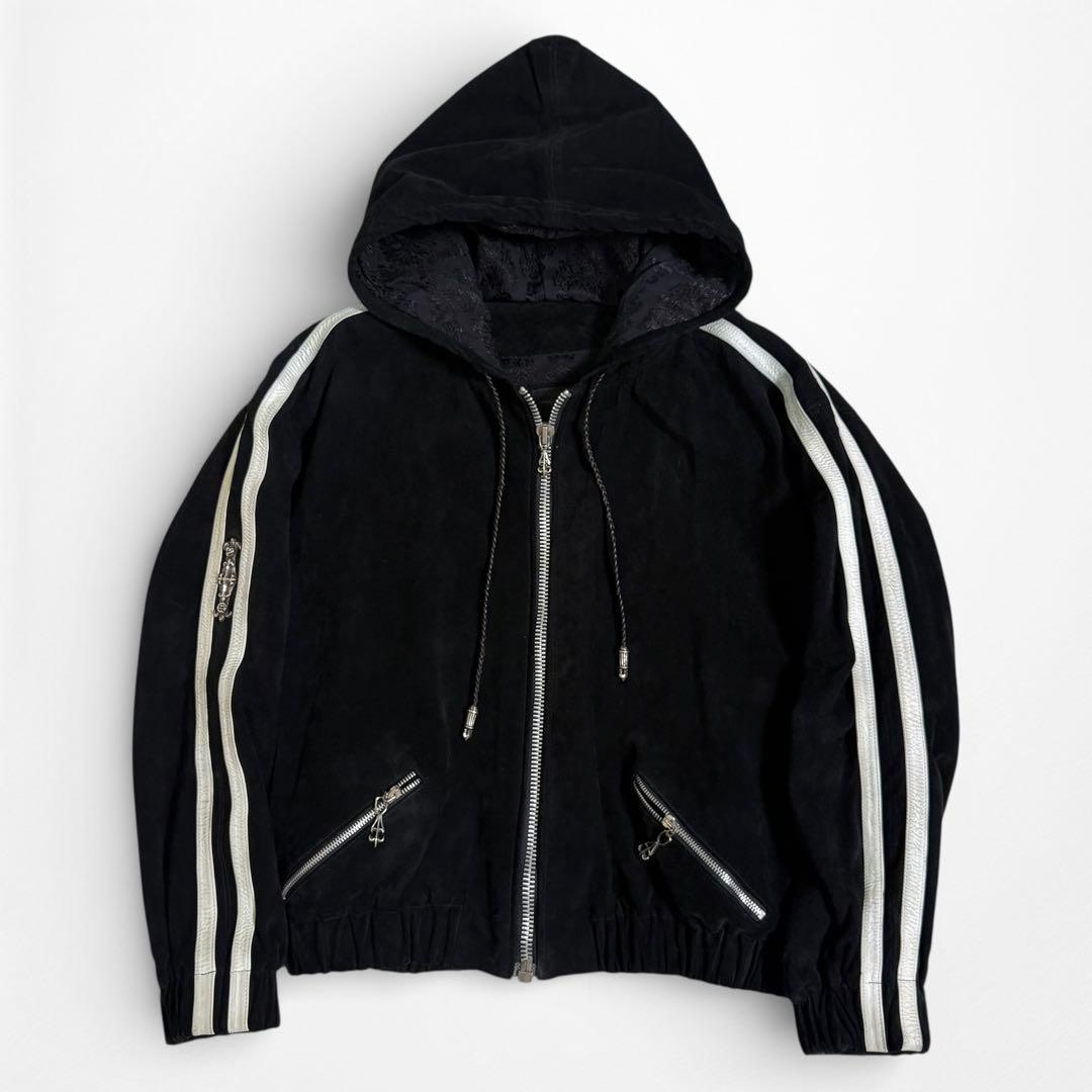 90s 初期 A&G USA製 シルバー ダガー スウェード ジャケット L