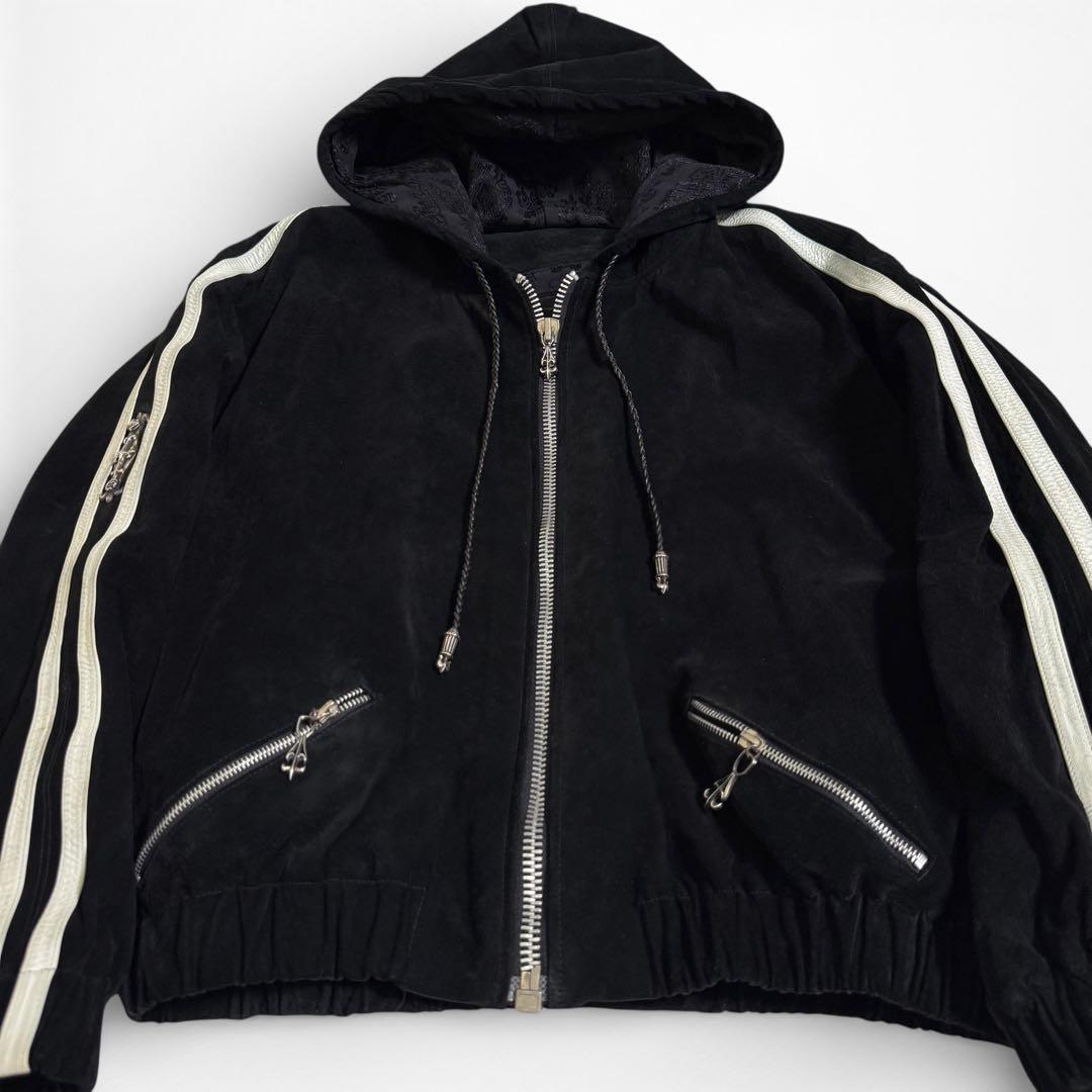 90s 初期 A&G USA製 シルバー ダガー スウェード ジャケット L