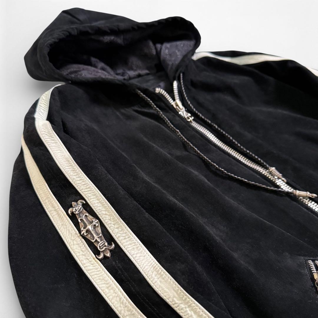 90s 初期 A&G USA製 シルバー ダガー スウェード ジャケット L