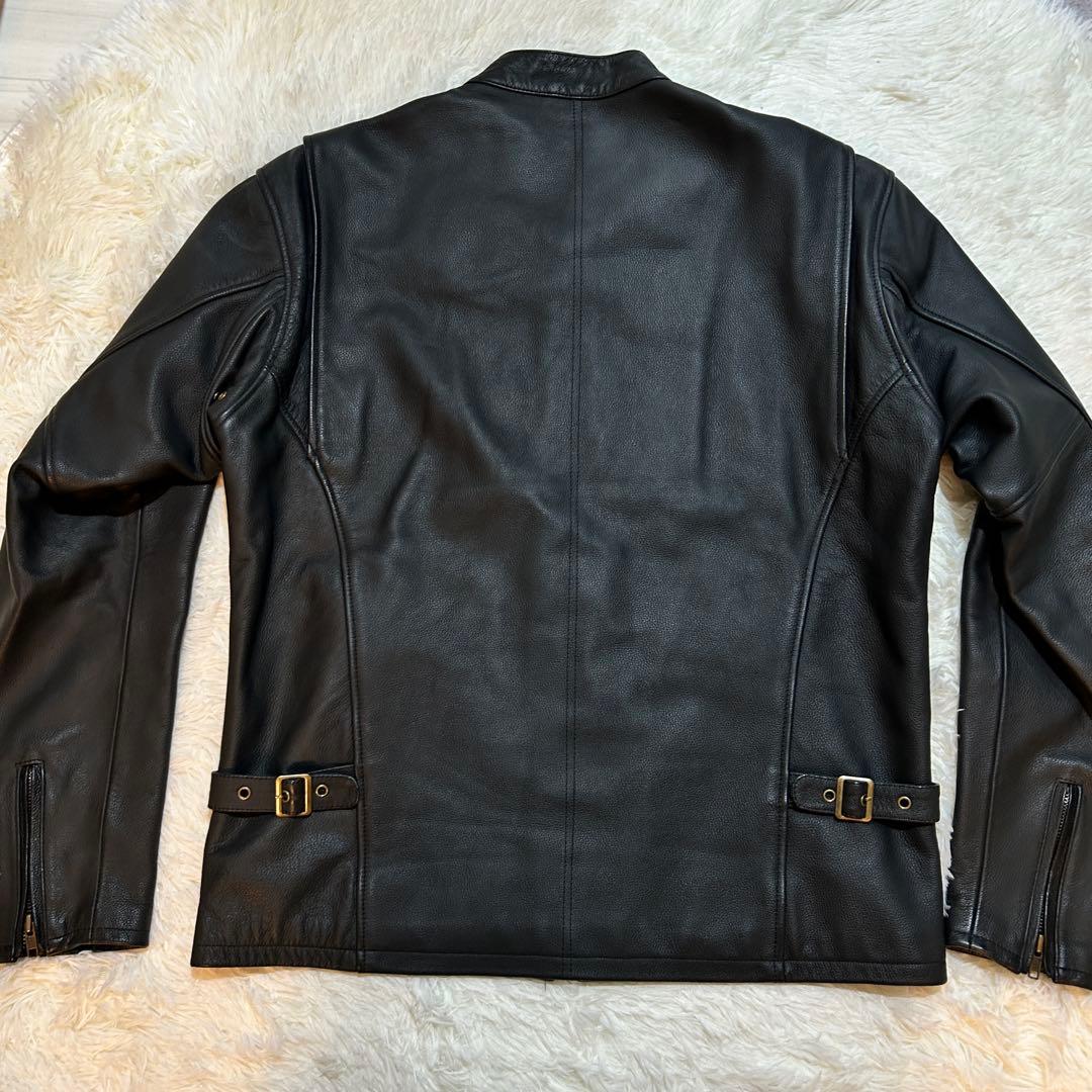 Rookie Leathers シングル ライダース ジャケット 4L 牛革