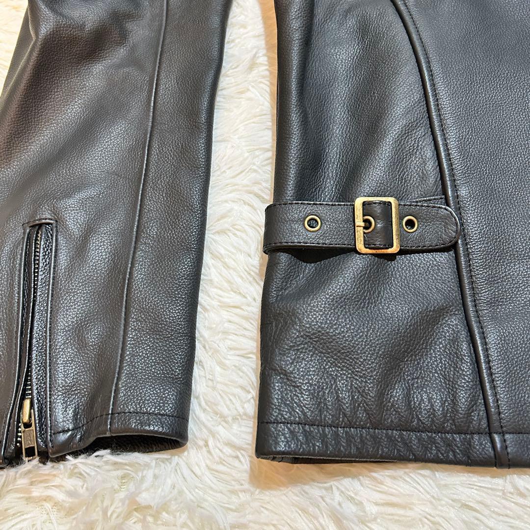 Rookie Leathers シングル ライダース ジャケット 4L 牛革