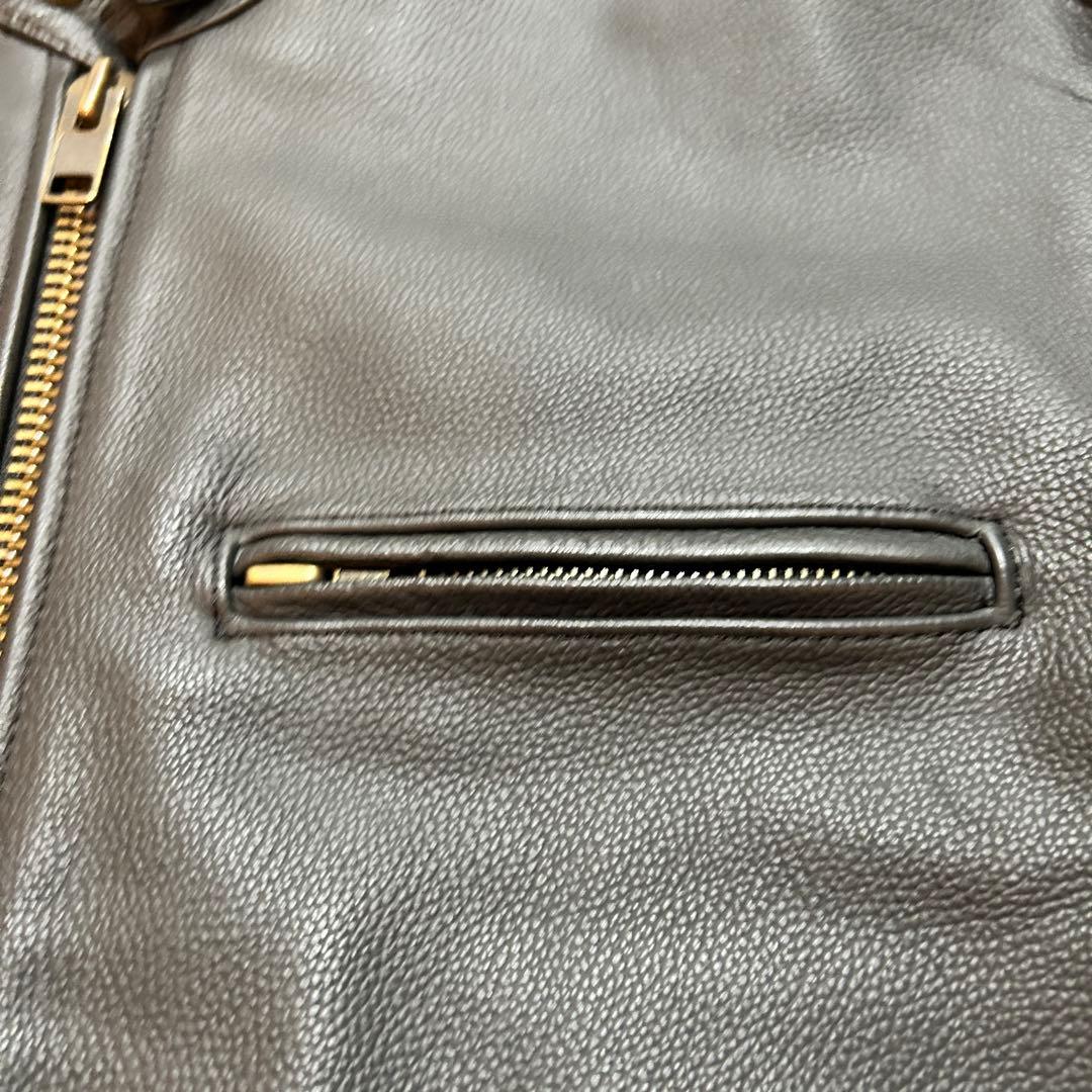 Rookie Leathers シングル ライダース ジャケット 4L 牛革