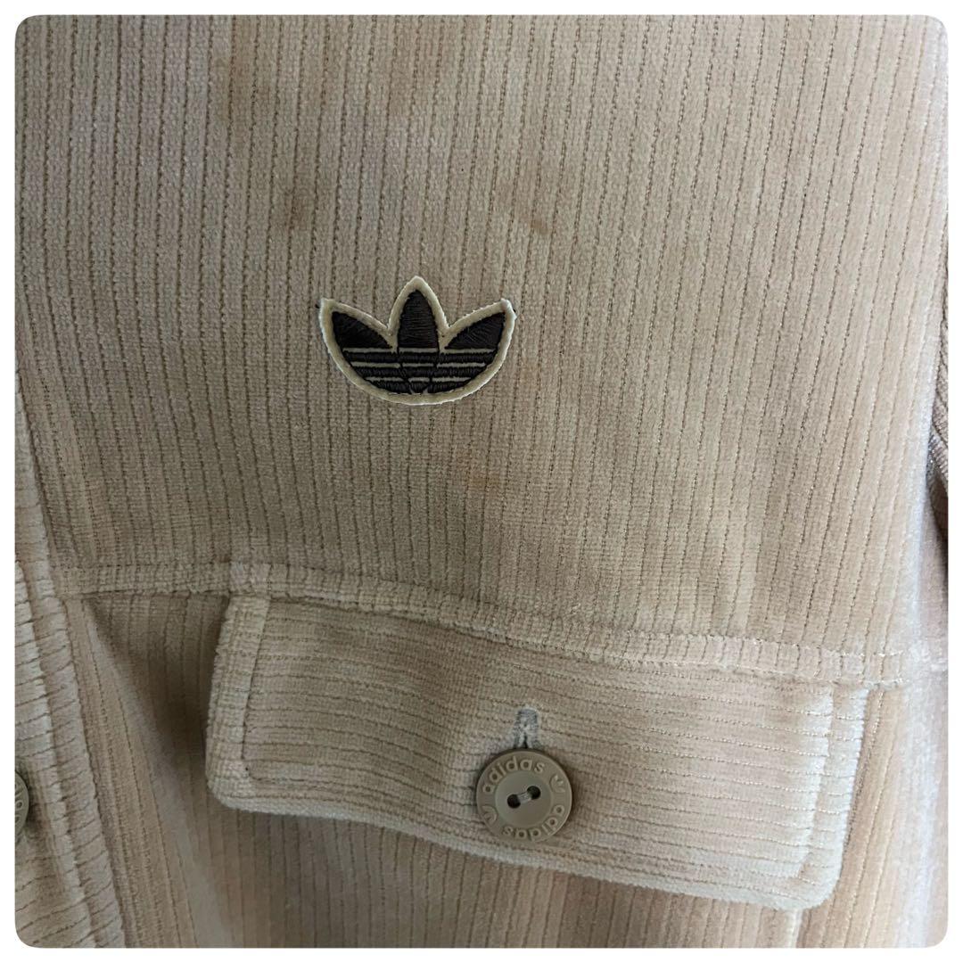 70s adidas 西ドイツ製 コーデュロイジャケット ベージュ ヴィンテージ
