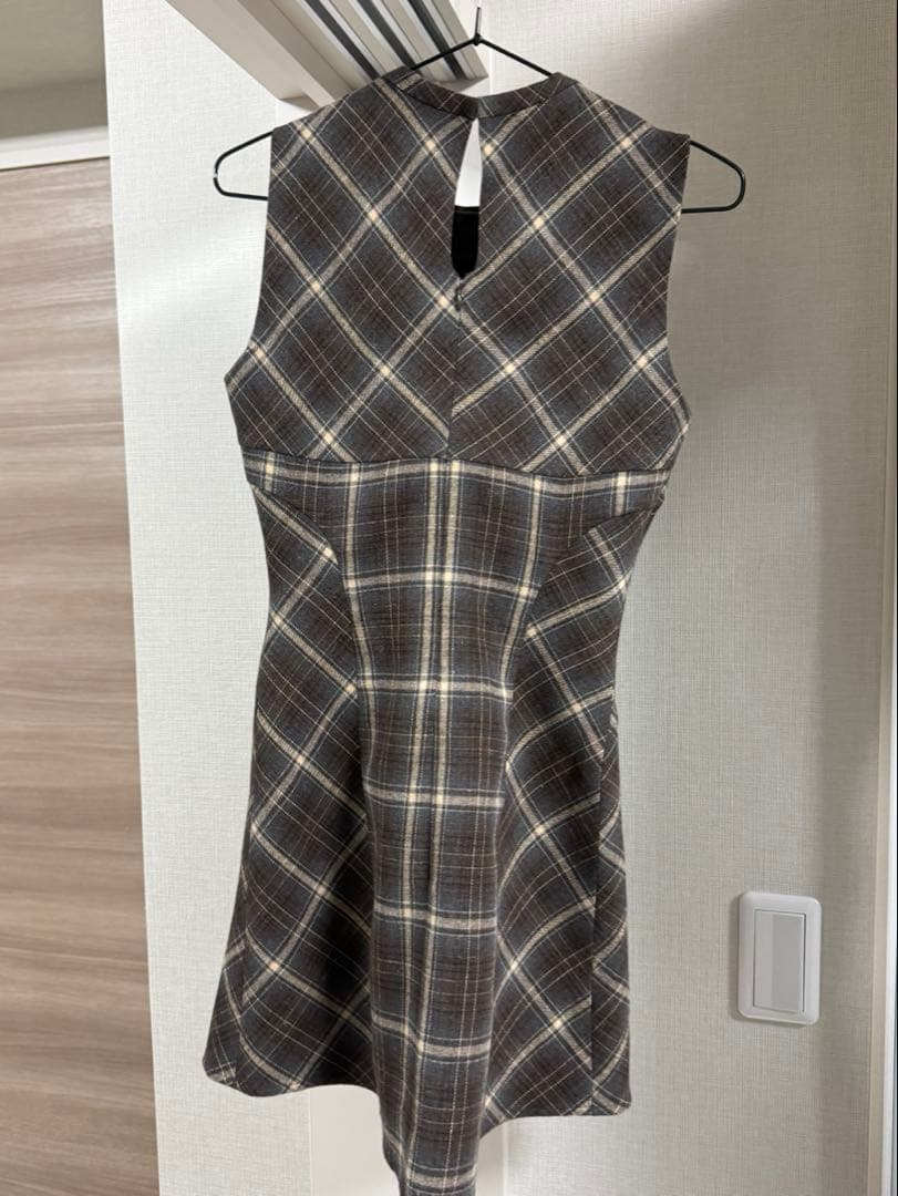 【正規品】Mimi check set mini dress andmary