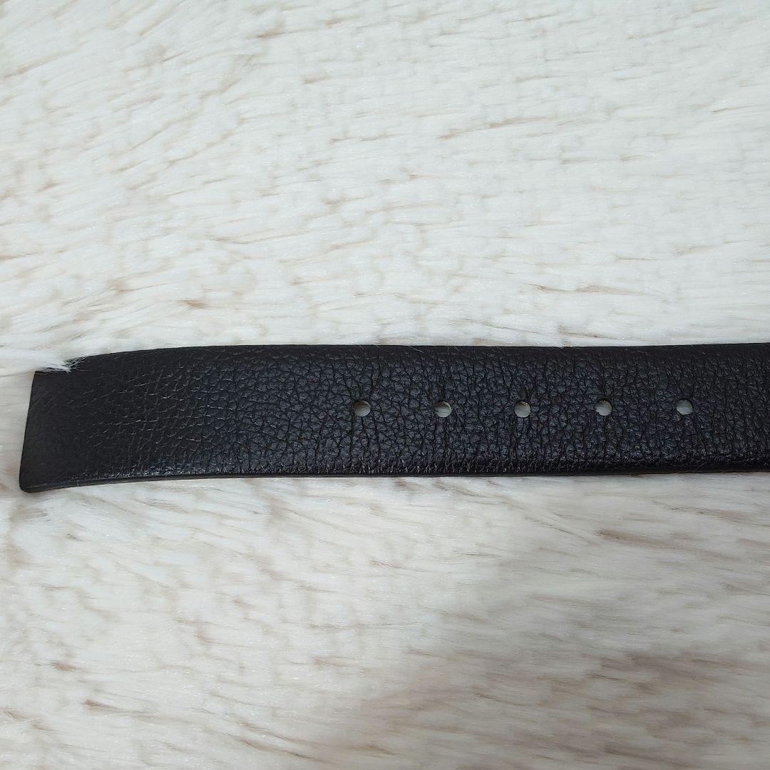 Salvatore Ferragamo メンズ ベルト 黒　白 レザー　細め