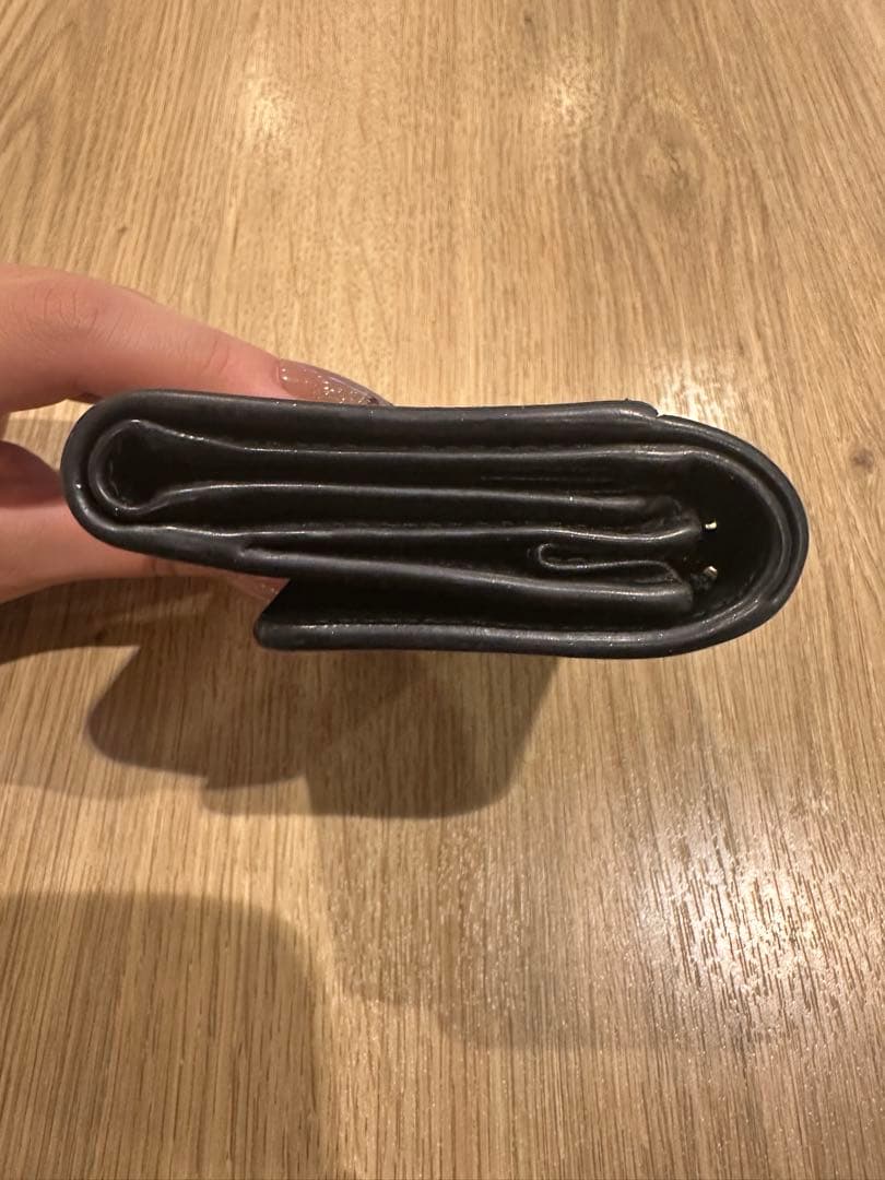 Christian Dior ブラック 三つ折り財布