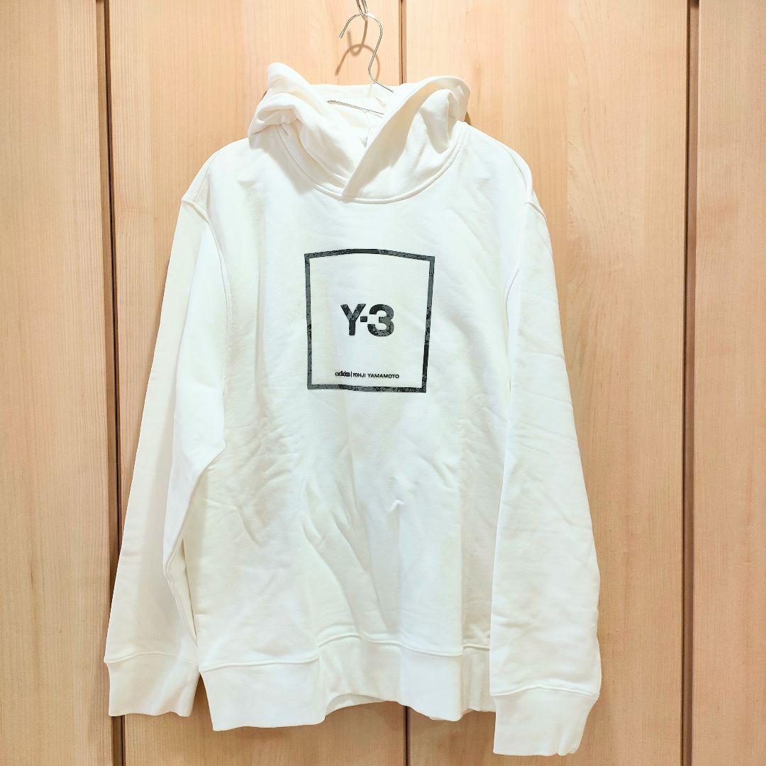 【新品未使用】Y-3 リフレクティブロゴ コットン フーディ M
