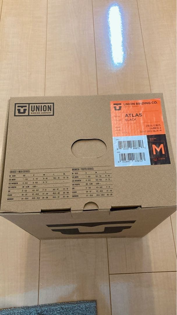 【 UNION ATLAS 24-25 黒M 】