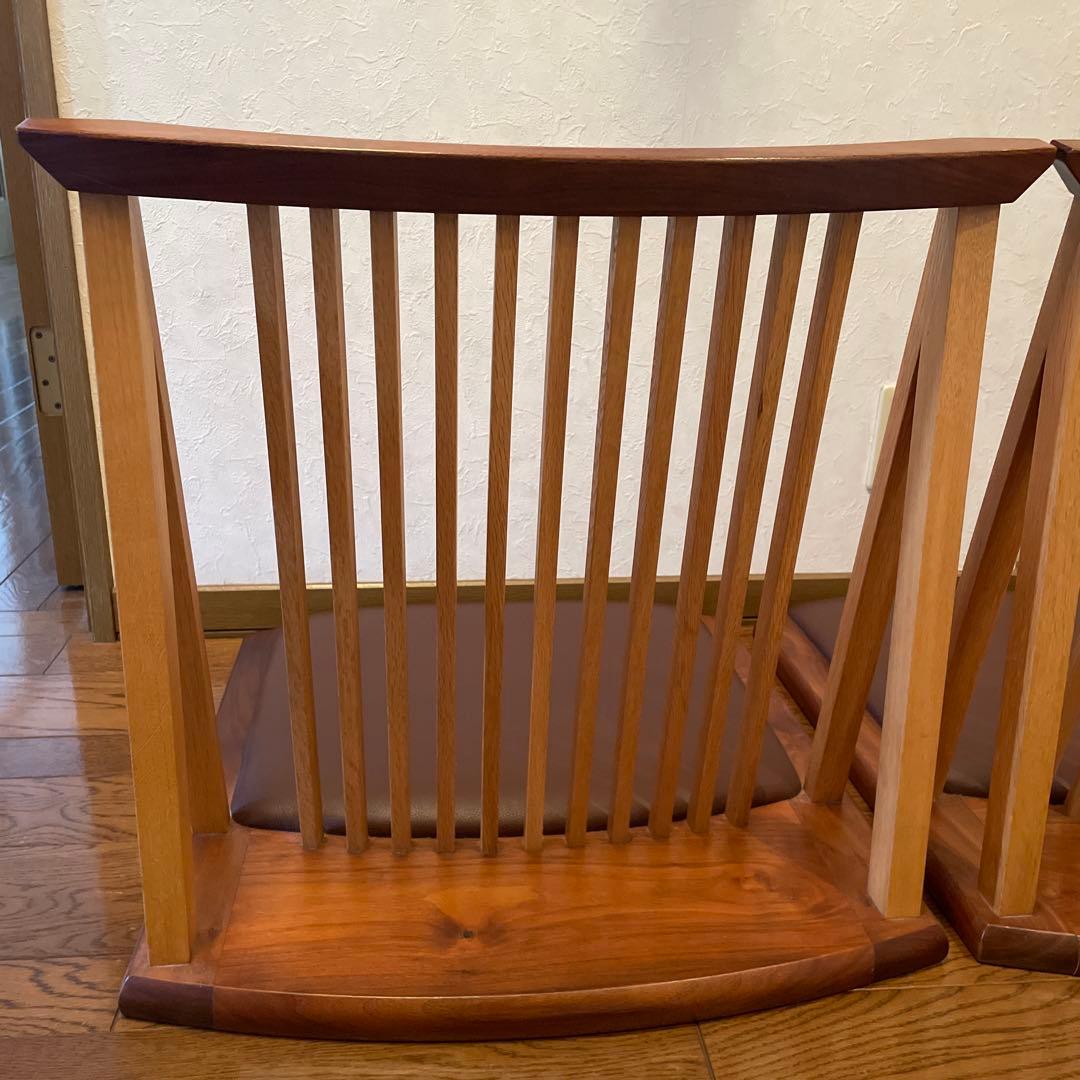 座椅子　木製　高級　2セット