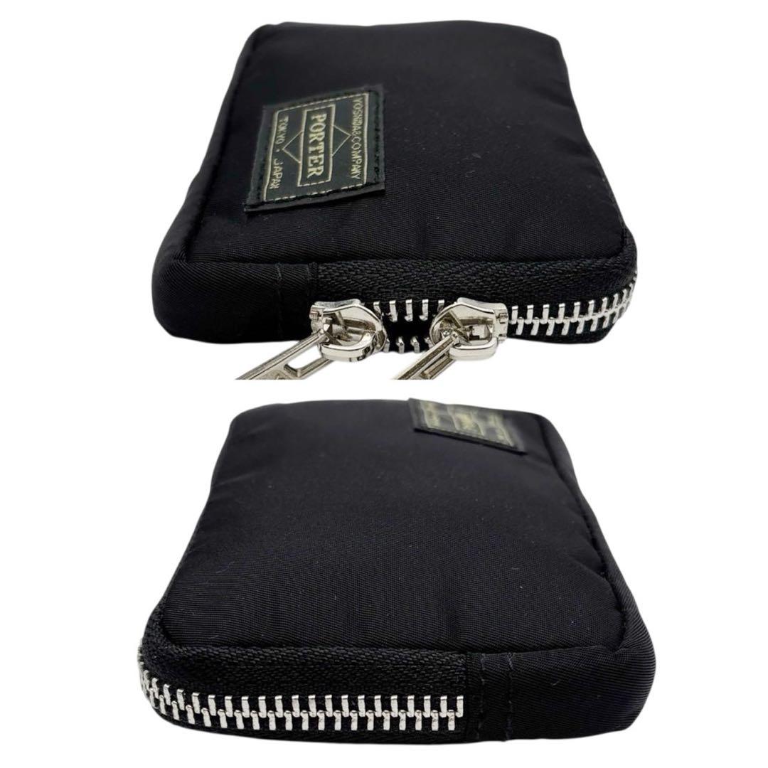 美品◎ ポーター タンカー ケース 小銭入れ カードケース ナイロン 黒