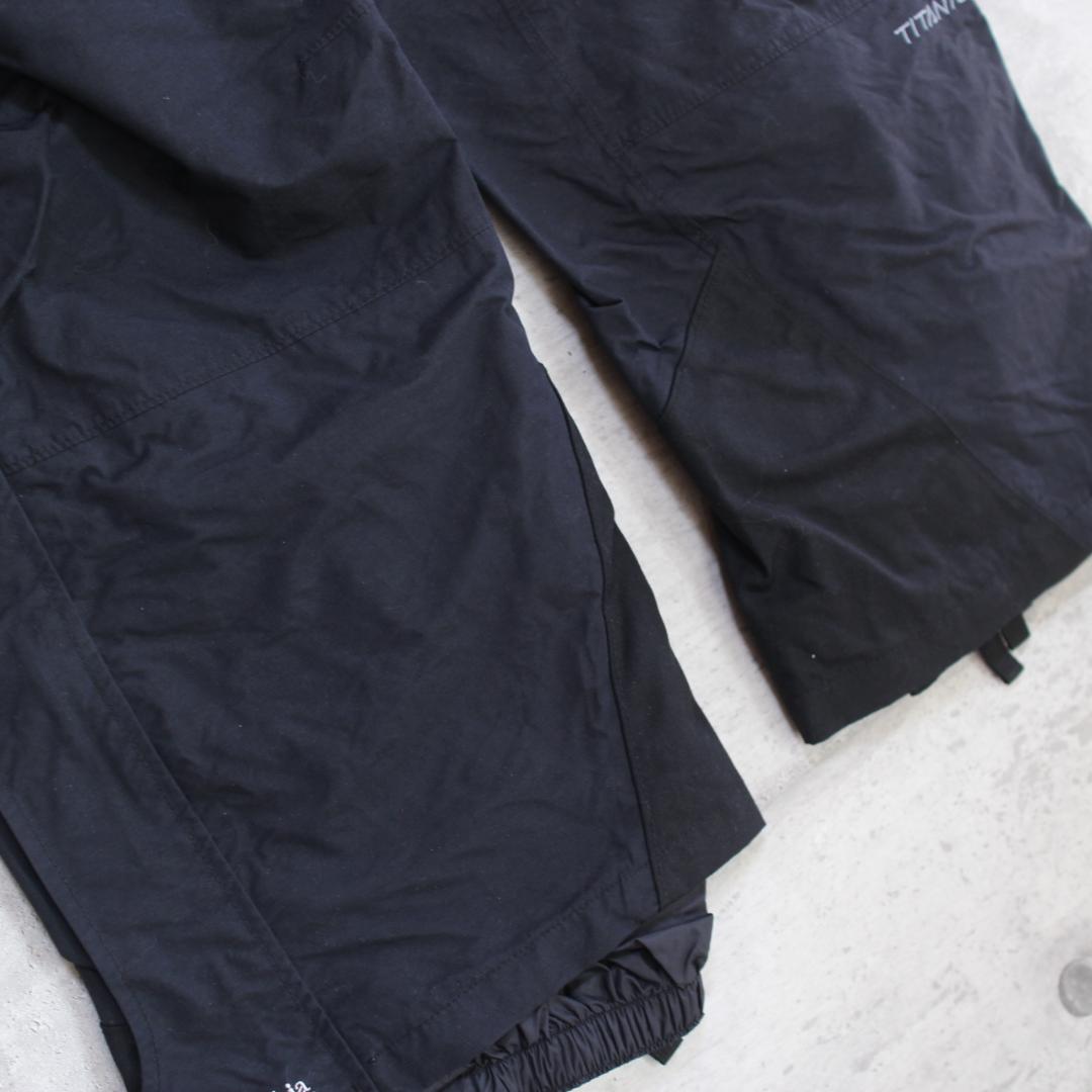 【超美品 超高機能】サスペンダー付 チタニウム【XL】コロンビア スノーパンツ