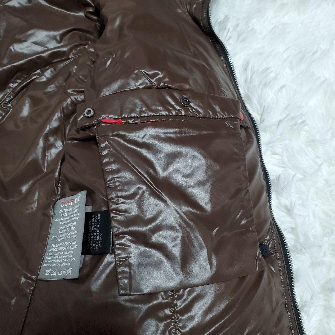 希少✨デュベティカ　ロングダウンコート　ラクーンファー　ロゴボタン　なみあみ様