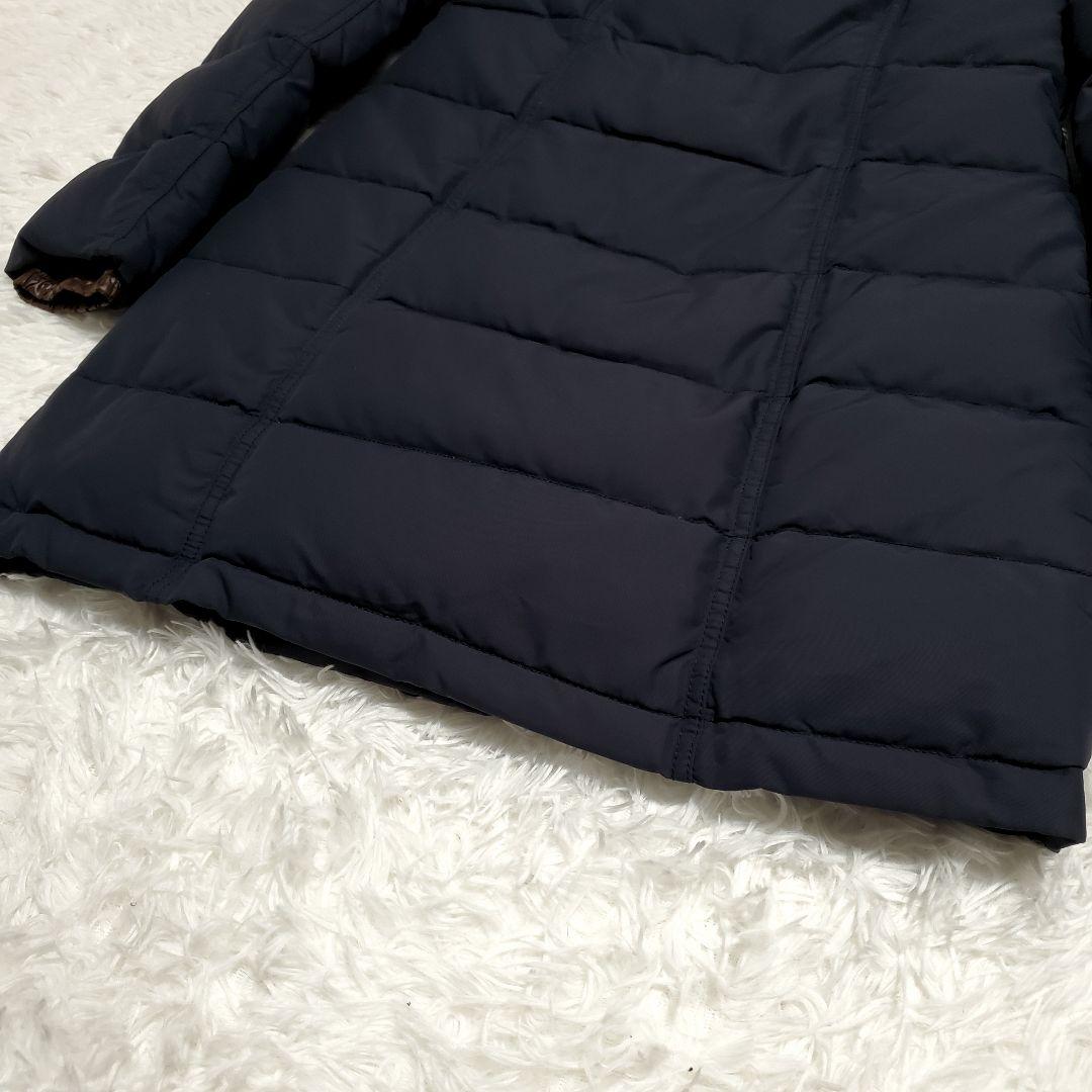 希少✨デュベティカ　ロングダウンコート　ラクーンファー　ロゴボタン　なみあみ様